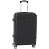 CAT Alexa - Valigia rigida per trolley in ABS, TSA, colore nero, misura 20, 24, 28, Nero , 24 / 64L, valigia, trolley