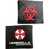 I0I&I0I Portafoglio Anime, Resident Evil Protection Ombrello Sezione Corta Studenti Uomini e Femminili Anime Portafoglio Periferico Portafoglio Porta Carte, D, 11,5 cm x 9 cm, Punk