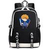 LKY STAR Zaino Blue Lock Anime, Design Nero e Bianco, 45x31x16 cm, Spallacci Imbottiti Traspiranti