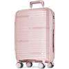 POSH Valigia XL 75×50×30 cm - Valigia rigida da 95 L in polipropilene - Trolley leggero da 4,0 kg con serratura TSA e doppie ruote silenziose a 360° - Robusta grande bagagli da stiva con ruote