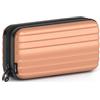 stardis Trousse per cosmetici con guscio rigido, da donna, da uomo, da toilette a forma di valigia, impermeabile, mini valigetta per donne, uomini, bambini, pesca, Beauty case