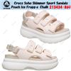 Crocs Sandali sportivi Crocs Soho Shimmer Peach Ice Frappé Chalk 213434-86U taglia ...