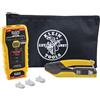 Klein Tools VDV026-813 RJ45 Tester cavo Ethernet e Crimper Kit, Pass-Thru Technology, include connettori per applicazioni dati Cat5e/CAT6, confezione da 50