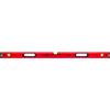 PRO800 Livella a Bolla 120cm con Profilo Ergonomico - ERS+ (Easy Reading System) Livella bolla e precisa con tappi di chiusura antiurto - Colore Rosso