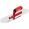 Goldblatt Cazzuola da piscina in acciaio inox rosso, 40,6 x 10,2 cm, professionale per cartongesso, con manico morbido, gambo leggero in magnesio, estremità rotonda, cazzuola per intonacatura per