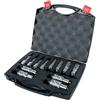Evolution Power Tools Evolution Set di 12 frese anulari per trapani magnetici/magici, profondità 2,5 cm, larghezza mista da 7/16 a 1-1/8, custodia per il trasporto inclusa, set da 12