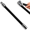 Générique Estensione della presa pieghevole - Connettore a cricchetto ad albero flessibile in acciaio strumento di azionamento di coppia | Strumenti di presa di estensione per riparazione auto, lavorazione del