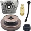 GTWSQQ Linea della pompa dell'olio 3/8 x7T Sperone Tamburo della frizione Kit ingranaggio a vite senza fine for Jonsered 625 II 630 Super 670 Champ Parti di ricambio for motosega