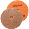 QUARKZMAN 2 dischi spugna diamantati 3 grana 300 - Dischi in fibre con smeriglio per lucidatura a umido di pietra, marmo, cemento - Per smerigliatrici (colore marrone arancio)