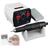 Generic Micromotore Lucidatore Manipolo Elettrico 50K RPM con Pedale Controllo Velocità Mini Grinder per Gioielli, Ceramica, Scultura in Legno