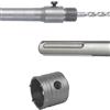 MIRSTORE FRESA A TAZZA CAROTATRICE (VARI DIAMETRI DISPONIBILI) PER TRAPANO + ASTA CON ATTACCO SDS MAX 500 MM (50 mm)