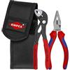 KNIPEX Tools 00 20 72 V06 - Mini pinze con custodia da cintura, 2 pezzi, Cobra® e ago