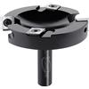 BINSTAK CNC Spoilboard Surfacing Router Bit, 1/2 pollice gambo 3 pollici Diametro di taglio, 2+2 inserti in carburo Lastra appiattimento Router Bit pialla per legno Spoil Board Planing