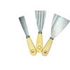 Generico Set da 3 Spatole per Stucco Magic Sea - Raschietti in Acciaio Inossidabile con Manico in Legno - Kit di Coltelli di Spatola con Dimensioni diverse