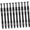 Hemobllo Pinza per Prelievo Componenti Elettronici a 4 Punte Set da 10 Pezzi Antistatico Nero Strumento di Presa per Piccole Parti e Gioielli Utensile Ergonomico a Forma di Penna per