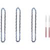 ZHaotn Set di catena e piastra guida in acciaio da 8 pollici, adatto for motosega elettrica da 8 pollici, utilizzata for la potatura e la registrazione di tronchi. Parti di seghe elettriche.