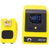 GOWENIC Kit Stazione Saldante, Riscaldamento Rapido 120W, Controllo Intelligente della Temperatura PID, Display LCD, modalità di Sospensione Automatica, con Cavo di Messa a Terra (Spina europea)
