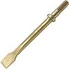 WEDO Air Hammer Pneumatic Scalpello Bit,Non-Sparking Air Flat Scalpello,Larghezza punta 20mm,Lunghezza 125mm,0.39inch(10mm) Gambo rotondo, Punch Scalpello, Alluminio Bronzo, DIN Standard,BAM & FM
