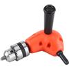 REXVTNS Right Angle Drill Attachment | 90 Degree Extension Adapter for Compact Areas | 9.5mm Round Shank with Handle | Fits 1mm - 10mm Drill Bits, 20N.m Force