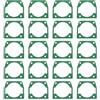 GTWSQQ 20 pz Guarnizione Cilindro Motosega for 45/52/5800 45cc 52cc 58cc Motosega Decespugliatore 4500 5200 5800 Tagliaerba Guarnizione Cilindro