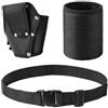 Vilgftyiet Borsa multifunzione per trapano elettrico, custodia in nylon ispessito con rinforzo rivetti e cintura da 5 cm, colore nero, 130 x 100 mm B