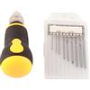 Generic Micro Trapano manuale manuale 10 × 10 × 3 Micro Mini set di attrezzi portatile Piccolo trapano a mano Amp 10 pezzi trapano 0,8 3,0 mm