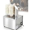 CUTANGELAR Lucidatrice Per Bicchieri Da Vino In Acciaio Inox, Lucidatrice Professionale Per Vetri, Pulizia A 360° Con Spazzole Rimovibili, Ideale Per Hall, Lounge, Bar, Cucine E Ristoranti(5Head)
