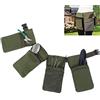 DYWOZDP Attrezzi da Giardinaggio Borse Belt, Attrezzo da Giardino Cintura Regolabile e 4 della Tela di Canapa Sacchetti Staccabile Impermeabile per la casa, Giardino, Ristorante