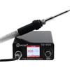 YuqiaoTime Stazione di saldatura T12-959 V5.1 Saldatore Elettronico OLED display digitale più grande e punta ferro manico 907 a 5 pin (QUECOO T12-959 Kit I)