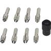 Luo ke 9Pcs rapidamente cambiato rotativo pinza set bloccaggio dado adatto per Dremel