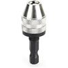 SIXRUN Adattatore per Mandrino Autoserrante da 1/4 di Pollice, Serraggio a Dito, Intervallo di Serraggio da 0,3-3,6 Mm, Ideale per Box/Cover e Officine