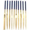 Gadpiparty Set Di 10 Lime Ad Ago Rivestite Per Intaglio Di Gioielli Lavorazione Del Legno Marmo Pietra Osso Piatte Coniche Rotonde Semi-tonde Triangolari Quadrate