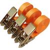 HLHLH 3 pezzi 1-6M*25mm Cinghia di fissaggio for auto con cricchetto for carichi, tenditore fisso for bagagli, merci, fibbia, nastro, strumento(2.5cm X 3Meter)