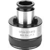 Yscryptoline GT24 - ISO - M12 Mandrino filettato pneumatico elettrico con protezione da sovraccarico, adattatore per mandrino filettato M12 per trapano,