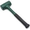 SATA ST92903SC - Martello morto, 350 mm, con testa da 55 mm/1.050 g, con testa in gomma morbida che assorbe gli impatti, verde