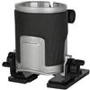 Desiumite Base per router con raccolta polvere progettata per la lavorazione del legno, costruzione in lega di alluminio e compatibilità con router di diametro 65 mm (fondo quadrato)