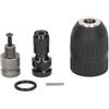 WUZIA Mandrino autoserrante da 1/2 20UNF - Adattatore per avvitatore a percussione senza chiave, gamma di serraggio da 2-13 mm con corpo in ABS e acciaio al carbonio, per conversione di punte da trapano