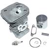 DORFEY Kit cilindro pistone da 47 mm adatto for motosega Husqrvan 455 455 Ran-cher 455E 460 460 Ran-cher J-0-n-s-e-r-e-d CS2255 PN 537320402 537320501