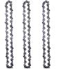 RICODA Motosega da 16 pollici 55 Maglie di trasmissione 27 Taglierina 3/8 LP .050 Catene in acciaio Parte di ricambio per catena per taglio legno con sega elettrica, 3 frese 55DL 27