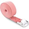 HLHLH Cinghie di fissaggio con fibbia da 1 m/2 m for auto, moto, bici, corda traino in metallo, cricchetto resistente for bagagli(Pink,1m)