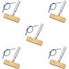 OJREEUB 5 Set di Saldatore a Forma di T Testa di Ricambio Strumento Pressa a Caldo per Riparare Filo Morbido con Striscia, Punta 5.3x3.5cm