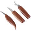 jojofuny 1 Set Set Di Da Intaglio Home Decor Decorazione Casa Kit Per Sminuzzare Incidere Scultura Tagliatori Di Legno Frese Per La Lavorazione Del Legno Noce Nera Brown 3 Pezzi
