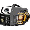 AUBEST Stazione di Saldatura, Saldatrici Mig Pulse, Mig Alluminio Gas Gasless Mig, Saldatrice semiautomatica 4 in 1(MIG250DP)