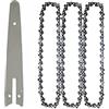 Lapyyne 1/4 Guida Catena Motosega 6 Pollici Elettrica Portatile Motosega da Taglio un Catena da Potatura Accessori Catena