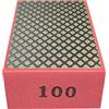 YIGZYCN Tampone per lucidatura a mano diamantato portatile 90x55mm/3,54x2,17 pollici Tampone per lucidatura di piastrelle di vetro Legno Metallo Lucidatura Pad per lucidatura portatile 60/100/200/400 #