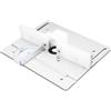 Fafeicy Kit Combinato Tavolo Router, Tavolo in Alluminio Flip Board, Router Inserisci la Piastra Insert di Montaggio Accessori per la Lavorazione del Legno per a (SILVER)