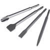 H4L Set di scalpelli SDS-Plus, 4 pezzi, scalpello a punta larga, scalpello piatto in acciaio per martello perforatore