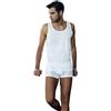 Nottingham 6 Pezzi Canottiera Uomo Spalla Larga VL6100B-VL6100X in Cotone Jersey (Bianco, 9/4XL)