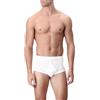 Perofil - Slip classico uomo con apertura in Filo di Scozia ultrafine, 5/L, BIANCO
