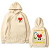 East-hai-buy Rapper Bad Bunny Un Verano sin Ti Felpa con Cappuccio Grafica Pullover Uomo/Donna Felpa Casual